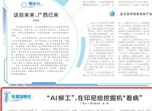 《廣西日報》關注 | “AI柳工”，在印尼給挖掘機“看病”